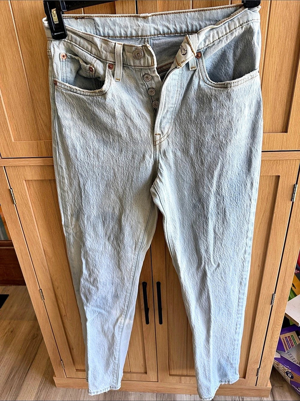 Levi's 501 Straight Leg Jeans Blue Waist 26 Length 30